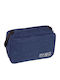 Double Travel Toiletry Bag Across M35 Blue Hanger – Organizer Cosmetics & Accessories Blue