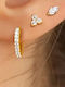 Amalfi Accessories Set Earrings Hoops made of Steel
