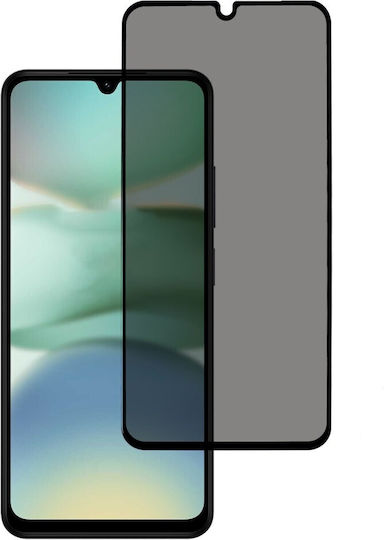 Techwave 5D 0.3mm Vollkleber Privatsphäre Vollflächig gehärtetes Glas Schwarz (Redmi 15C 4G)