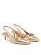 Γυναικείες Μπαλαρίνες Slingback σε Χρυσό Χρώμα