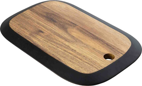 Wooden Acacia Commercial Serving Board 40.5x26.5x2cm Blackboard Edge Tablecraft Tc 12576