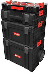 Set 4în1 Cutii Modulare Cărucior 2.0 Cutie + Cutie de Unelte 2.0 + Geantă de Unelte + Organizator 100 Qbrick System