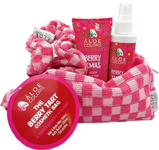 Aloe Colors Bag Berry Xmas Σετ Περιποίησης για Ενυδάτωση & Καθαρισμό Σώματος 3τμχ
