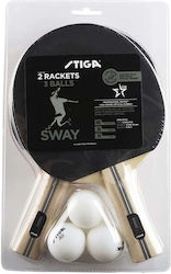 Stiga Σετ Ping Pong 2 Ρακέτες + 3 Μπαλάκια 1210-5518-01