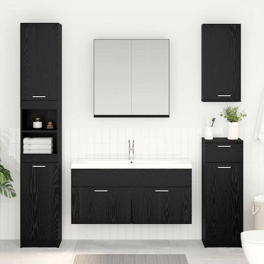vidaXL Шкаф без Мивка Д38.5xШ38.5xВ46см Black Beech
