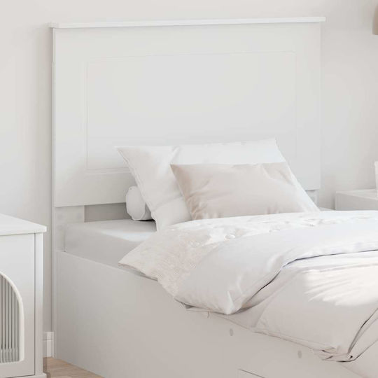 vidaXL Wooden Bed Headboard White 90x100cm