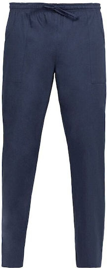 Chef Pants Alan Slim Fit 100% Cotton Dark Blue