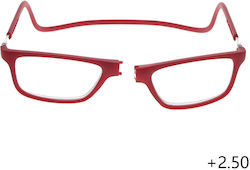 Ochelari Lupa Cu Magnet Cadru Reglabil +2.50 Roșii Ochelari Lupa Cu Magnet Cadru Reglabil +2.50 Roșii