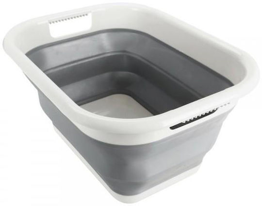 Lampa Folding Rectangular Basin 8.5lt Capacity White