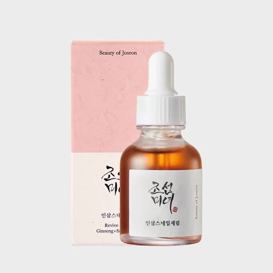 Beauty of Joseon Revive Ginseng + Snail Mucin Ενυδατικό & Αντιγηραντικό Essence Προσώπου με Έκκριμα Σαλιγκαριού για Σύσφιξη & Αναζωογόνηση 30ml