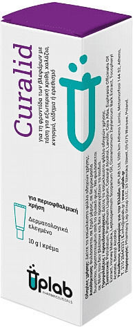 Uplab Pharmaceuticals Curalid Cream For Irritated Eyes & Cleaning 10gr