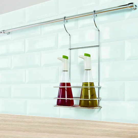 Metaltex Κρεμαστό Ράφι Lonardo 22x10x41εκ. Ασημί