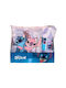 Disney Stitch & Angel Polar Blanket + Cushion Set 8435746909799