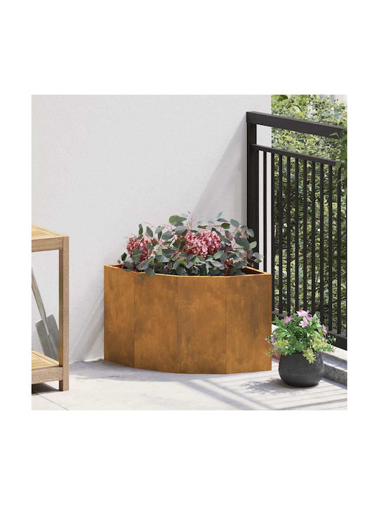 vidaXL Pot Metallic Sk Rusty 45x45x35cm.