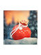 Handmade Hanging Lucky Charm Pomegranate Red Ceramic 1pcs