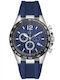 GC Watches Ανδρικό Ρολόι 44mm Μπαταρίας με Γκρι Καουτσούκ Λουράκι