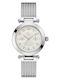 GC Watches Γυναικείο Ρολόι 37mm Μπαταρίας με Γκρι Μεταλλικό Μπρασελέ