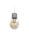 GloboStar Lamp Κρεμαστό Φωτιστικό Διάφανο με Ντουί E27 15x15x27εκ.