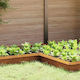 vidaXL Metal Garden Border in Brown Color 25x10cm