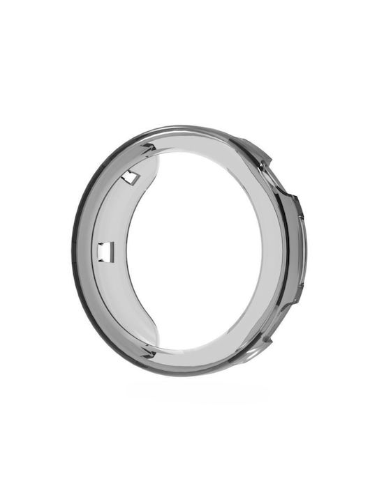 Huawei Watch GT 6 41mm Полупокривен Кух TPU Протективен Калъф Прозрачен Черен