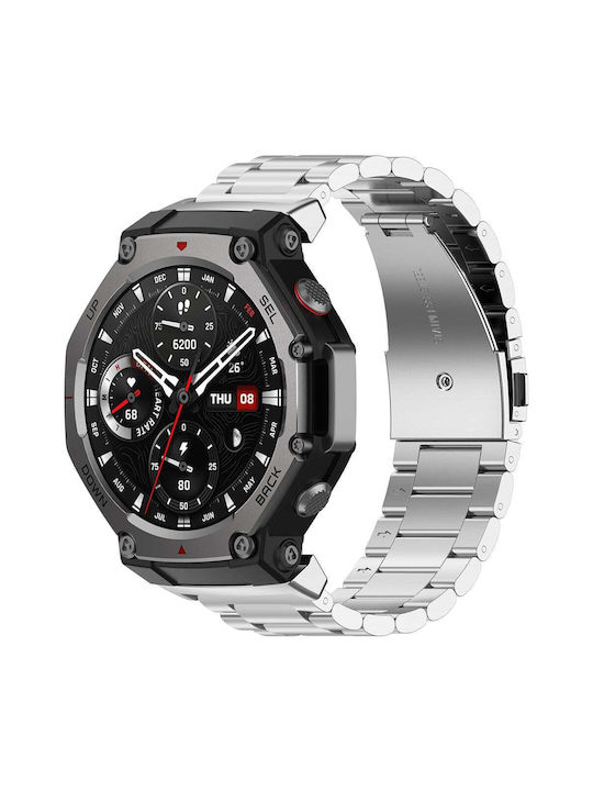 Techsuit Watchband W010 Amazfit T-rex 3 Silver