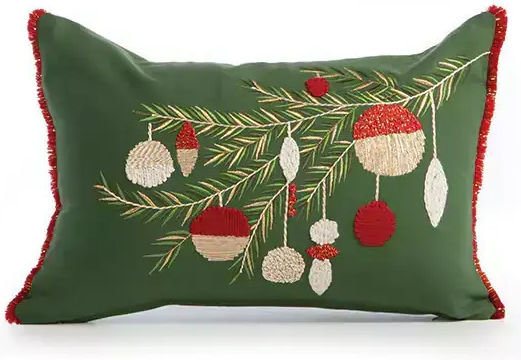 Възглавница Декоративна Коледна Пълнеж Noel Verde Зеленo-червено Nef-nef Homeware 30x45