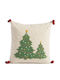 Decorative Christmas Pillow Filling Happy Holiday Tree Beige Nef-nef Homeware 45x45