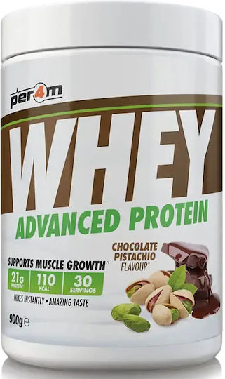Per4m Whey Advanced Protein Πρωτεΐνη Ορού Γάλακτος με Γεύση Chocolate Pistachio 900gr