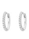 Gloria Hope Earrings Hoops made of Silver with Stones