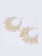Makado Earrings Hoops made of Steel Gold Plated