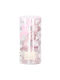 Unique Christmas Bauble Set 24 Pieces 5cm Transparent Pale Pink