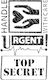 Stamperia Acrylic Stamp 7x11cm Top Secret