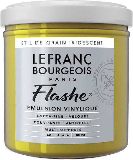 Lefranc & Bourgeois 125ml Flashe Acrylic 838 Series 2 Style of Grain Green Iridescent