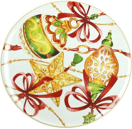 Brandani Christmas Porcelain Platter Gioco Di Luci