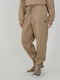 Sweatpants Jogger Fleece Brown