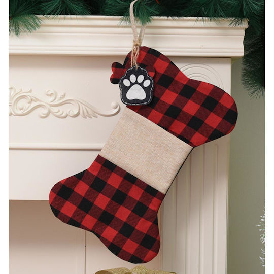 Christmas Decorative Red Socks L40xW26cm