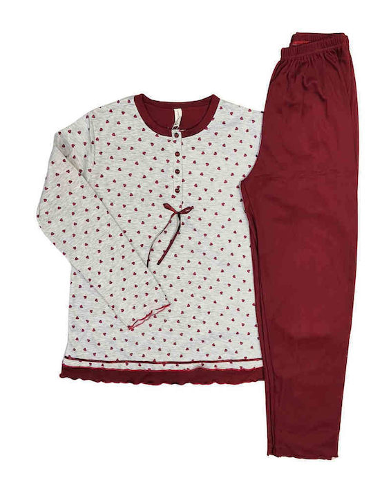Lovelx Homewear Winter Women's Pyjama Set Gray