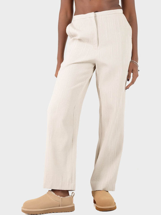 Pants Γυναικείο Υφασμάτινο Παντελόνι Off White