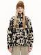 Women's Cardigan with Zipper White