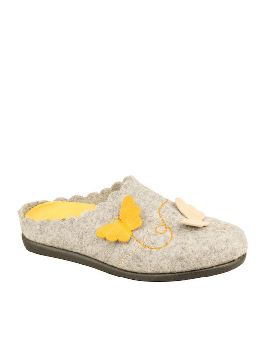 Yfantidis Winter Women's Slippers Gray