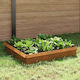 vidaXL Metal Garden Border in Brown Color xcm