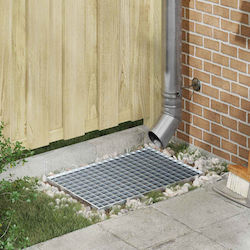 Vidaxl Silver Screen 60 X 40 X 2 Cm Galvanized Steel Cold Dipped