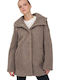 Gelockt Damen Mount Trail Brown Mantel Teddy