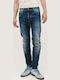 Herren Jeanshose Elastisch Midium Blue