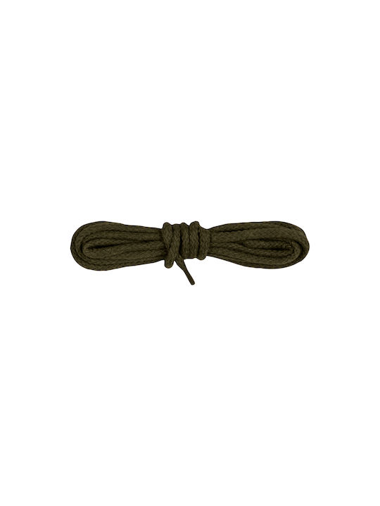 Bergal Round Cord Laces Brown 90cm Thick Round Shoelaces Colour Brown 90 Centimeters 100% Cotton Non-Slip