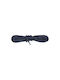 Bergal Round Cord Laces Blue 100cm Thick Round Shoelaces Colour Dark Blue 100 Centimeters 100% Cotton Non-Slip