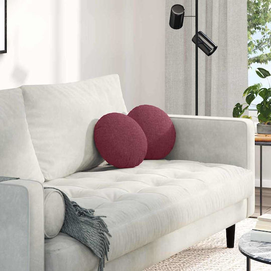 vidaXL Sofa Cushion Red 2pcs 30x30cm.