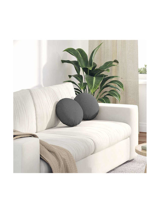 vidaXL Sofa Cushion Dark Gray 2pcs 30x30cm.