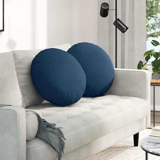 vidaXL Sofa Cushion Blue 2pcs 50x50cm.