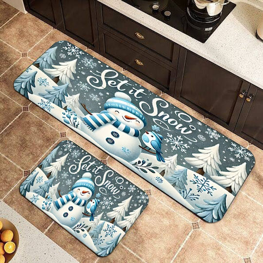 Set 2 Bucăți Covoare Antiderapante 160x50cm & 80x50cm Noel-018